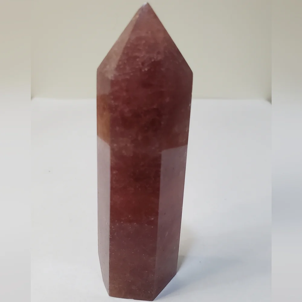 Strawberry Quartz Crystal Tower - Picture 4 of 9